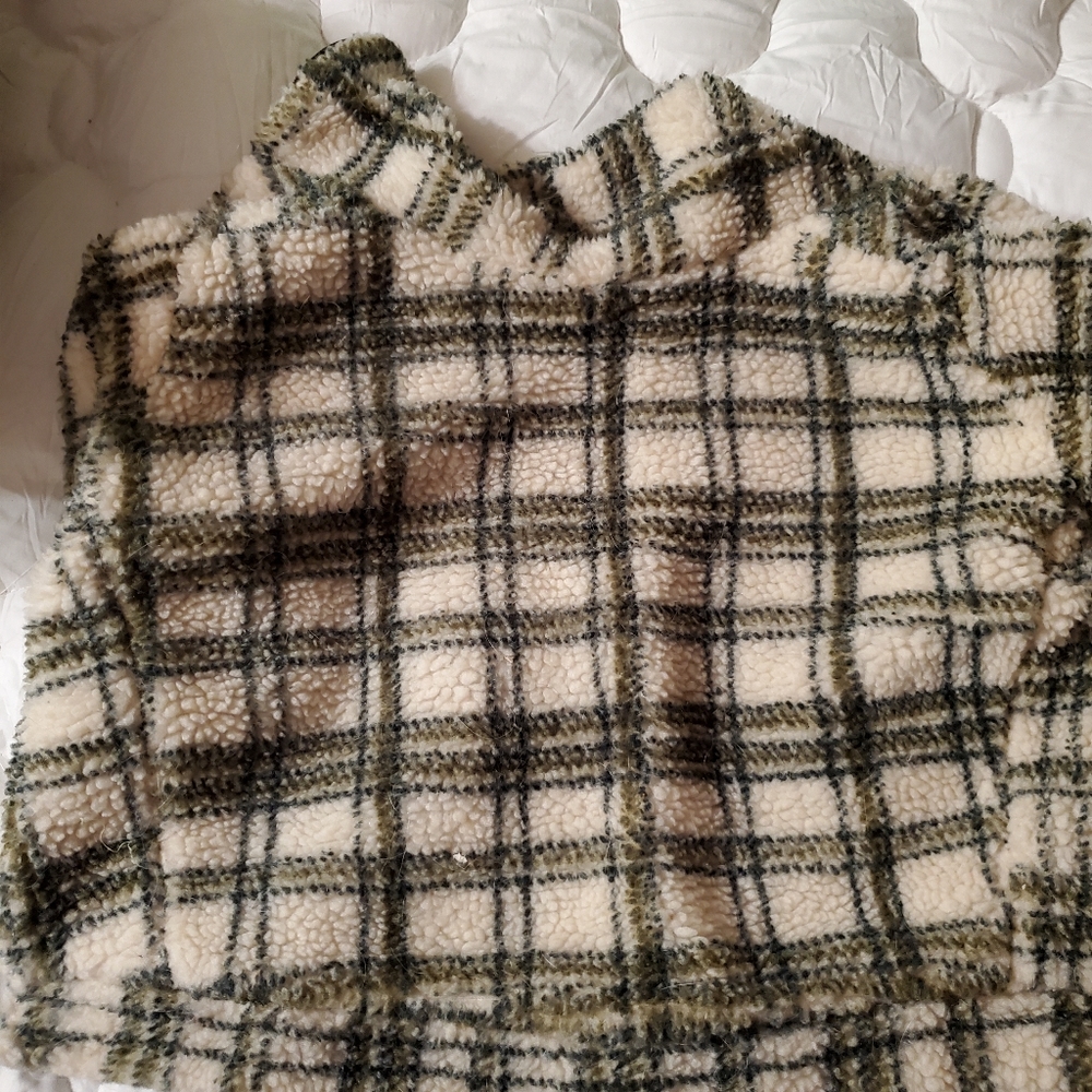 Plaid Fleece Dog Coat